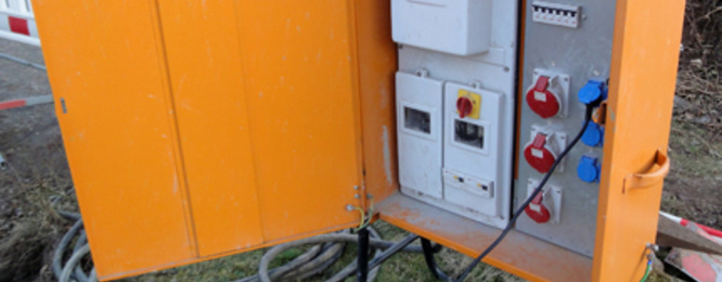 Baustrom bei Elektro-Ziegler GmbH & Co. KG in Würzburg